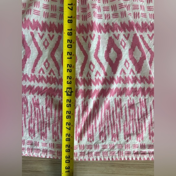 J. McLaughlin Ikat Caftan Dress Women’s Sz S Pullover Lightweight Cotton - Picture 6 of 7